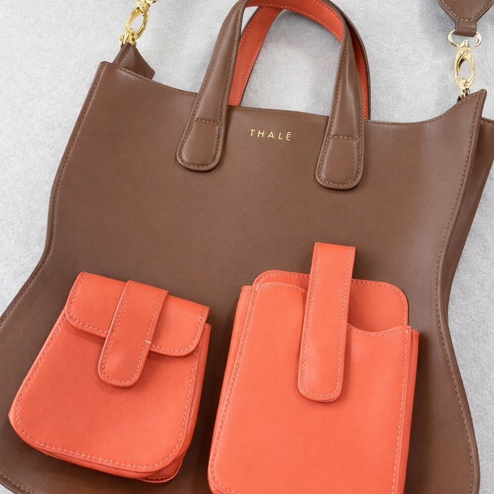 Thale Blanc Mini Gisele Leather Tote